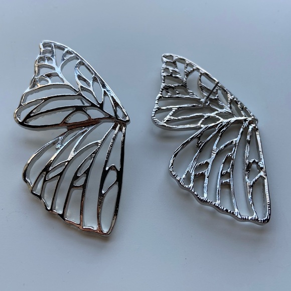 Butterfly wings larg earrings - Picture 2 of 7